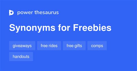 freebies synonym